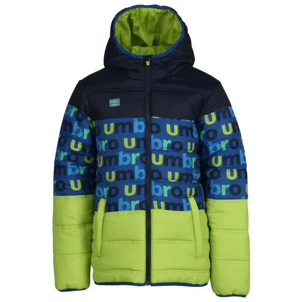 Umbro IMOD Dětská prošívaná bunda, zelená, velikost 140-146
