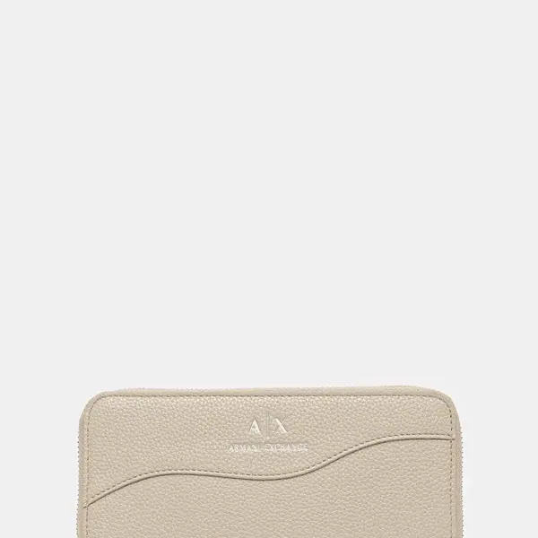 Peněženka Armani Exchange béžová barva, 948068 CC783