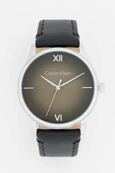 Hodinky Calvin Klein černá barva, 25200454