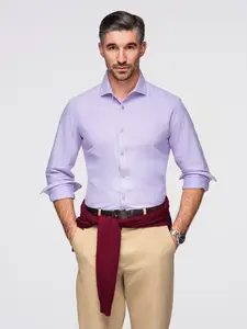 Ombre Men's cotton pastel oxford shirt - lavender