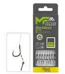Mikado návazec feederový mf14 braided s jehlou barbless 8 ks 10 cm - 0,18 mm vel. 4
