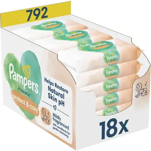 Pampers Harmonie Protect&Care vlhčené čisticí ubrousky pro děti s měsíčkem lékařským 792 ks