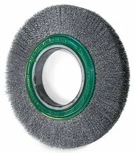 Metallkraft® Drátěný kotouč vlnitý na nerez 250 x 30, O drátu 0,2 mm