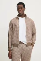 Mikina Joop! pánská, hnědá barva, vzorovaná, 30044678