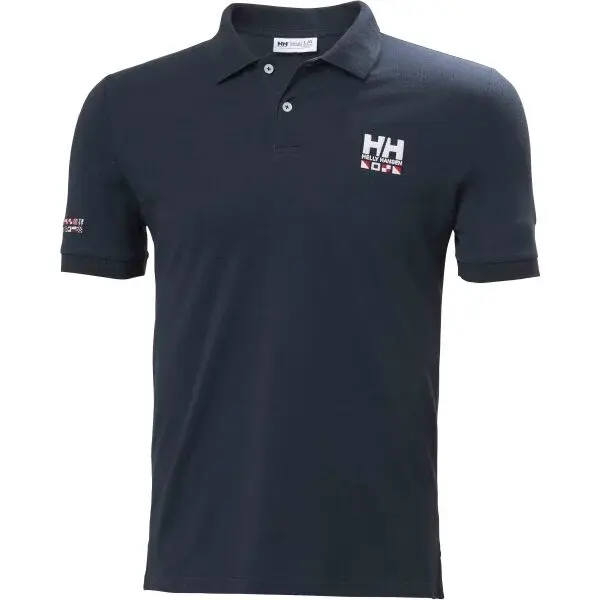 Helly Hansen MESSINA GRAPHIC FITTED POLO Pánske polo tričko, tmavo modrá, veľkosť