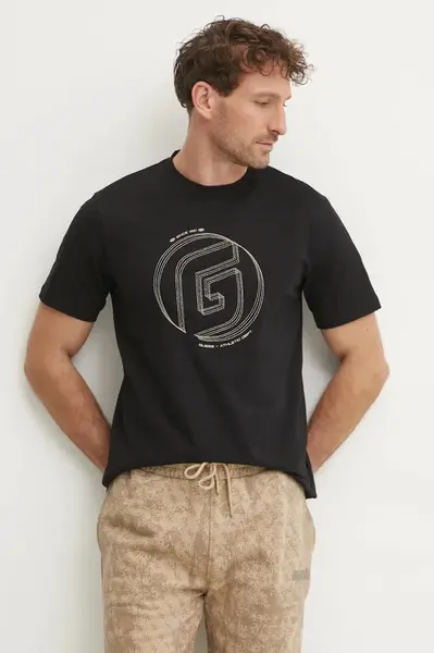 Tričko Guess KEFKA černá barva, s aplikací, Z5RI01 J1314