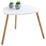 Carryhome ODKLÁDACÍ STOLEK, bambus, přírodní barvy, bílá