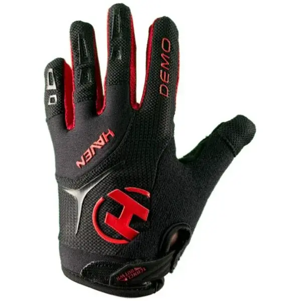 HAVEN DEMO LONG KID Dětské rukavice na kolo, černá, velikost