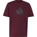 adidas DOT LOGO TEE M Pánské triko, vínová, velikost XXXL