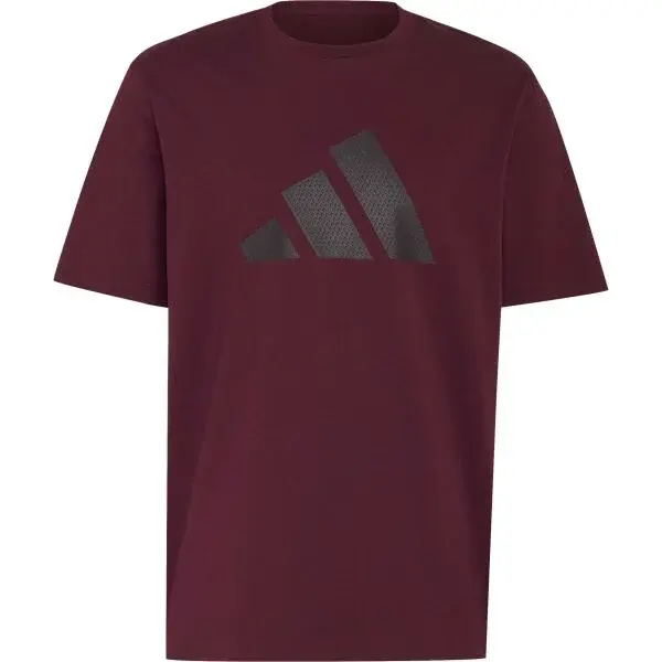 adidas DOT LOGO TEE M Pánské triko, vínová, velikost XXXL