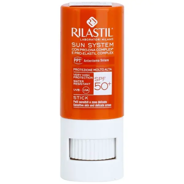 Rilastil Sun System ochranný balzám na rty a citlivá místa SPF 50+ 8.5 ml