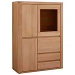 Voleo VYSOKÁ KOMODA, jádrový buk, jádrový buk, 98,4/139,6/37,7 cm