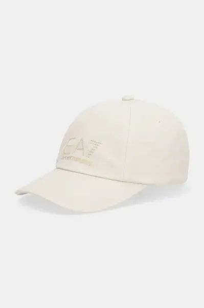 Bavlněná baseballová čepice EA7 Emporio Armani