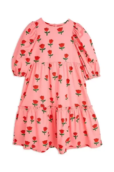 Dětské bavlněné šaty Mini Rodini Roses