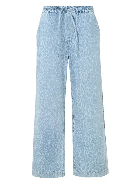 Lala Berlin Nohavice 'Paloma'  modrá denim / pastelovo modrá