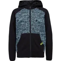 Lewro AMIO Chlapčenská mikina na zips, čierna, veľkosť 128-134