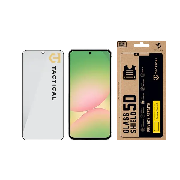 Ochranné sklo Tactical Glass Shield Privacy Stealth 5D pro Samsung Galaxy A57, černá