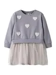 NAME IT Šaty  levanduľová / biela