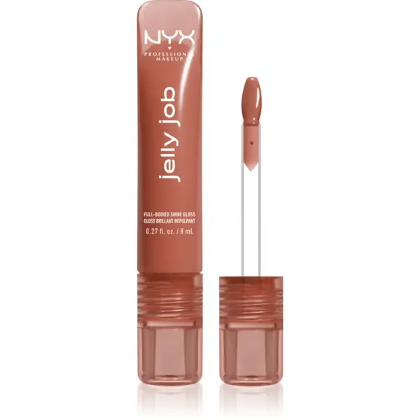 NYX Professional Makeup Jelly Job žiarivý lesk na pery so zväčšujúcim efektom odtieň Toast N´ Jelly 7.5 ml
