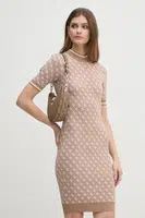 Šaty Guess béžová barva, mini