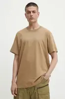 Bavlněné tričko G-Star Essential loose béžová barva, D23471-C784