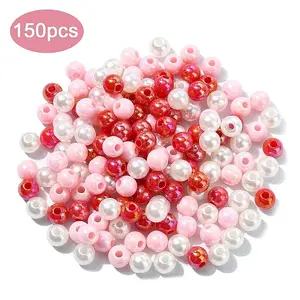 150Pcs 3 Colors Opaque Acrylic Beads