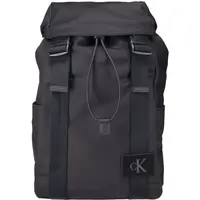 Calvin Klein CANVAS MIX BACKPACK Městský batoh, černá, velikost