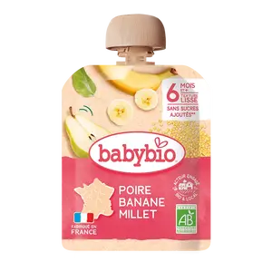 BABYBIO kapsička hruška banán proso