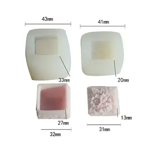 Flower Pattern Storage Box Food Grade Silicone Molds