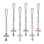 Alloy Enamel Cross Mobile Straps