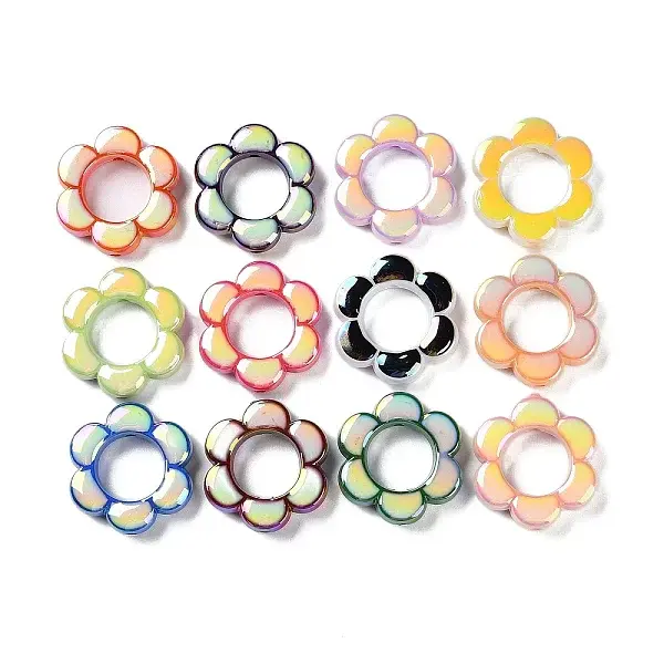 Opaque Acrylic with Enamel Beads