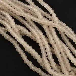 Baking Painted Transparent Glass Bead Strands