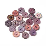 Printed Poplar Wood Buttons