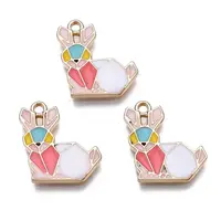 Rack Plating Alloy Enamel Pendants
