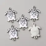 Alloy Enamel Printed Connector Charms