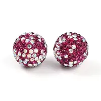 Polymer Clay Pave Rhinestone Beads