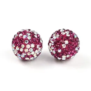 Polymer Clay Pave Rhinestone Beads