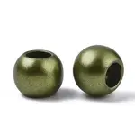 Spray Painted Acrylic European Beads