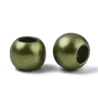 Spray Painted Acrylic European Beads