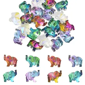 20Pcs Transparent Glass Beads