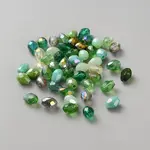 50Pcs Transparent Glass Beads