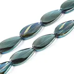 Electroplate Transparent Glass Beads Strands