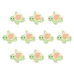 10Pcs Alloy Enamel Pendants