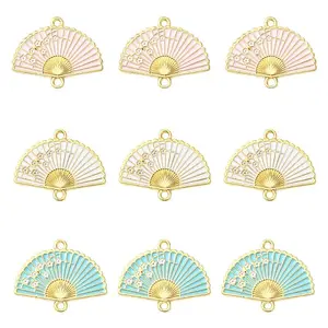 15Pcs 3 Colors Alloy Enamel Links Connectors