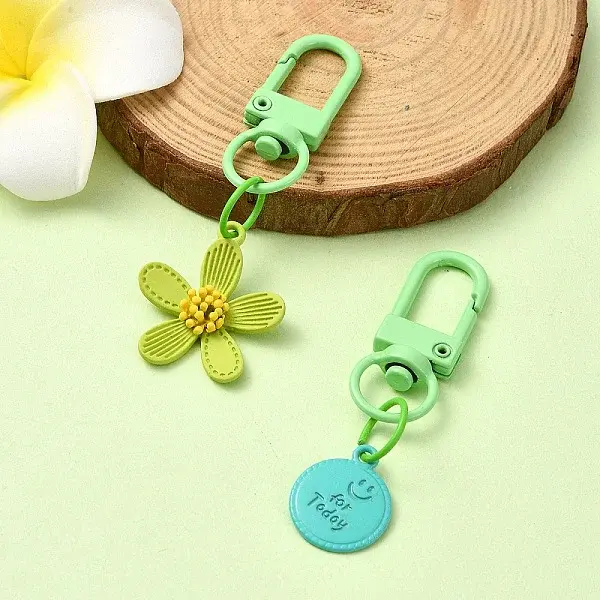 Spray Painted Alloy Pendant Decorations