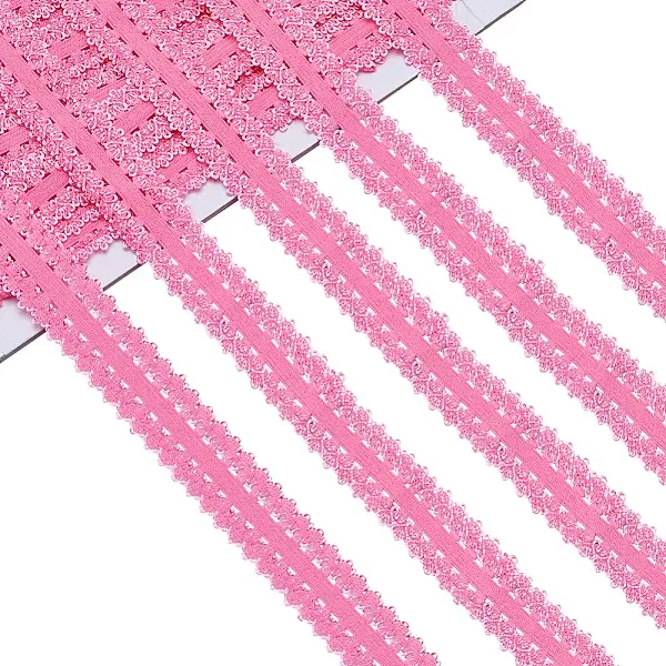 20M Polyester Stretch Frilly Edge Lace Ribbon