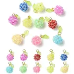 10Pcs 10 Colors Glass Seed Beaded Fruit Charms