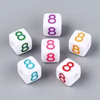 Opaque Acrylic European Large Hole Beads