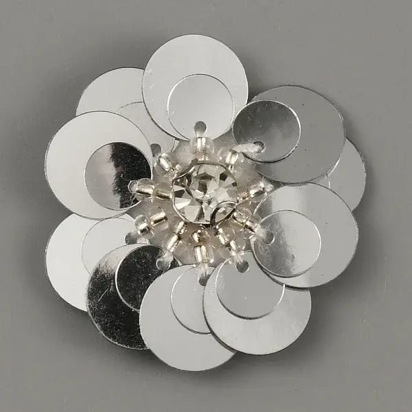 Flower Shape PVC Sequin/Paillette Beading Appliques