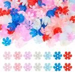 140Pcs 7 Colors Transparent Acrylic Beads